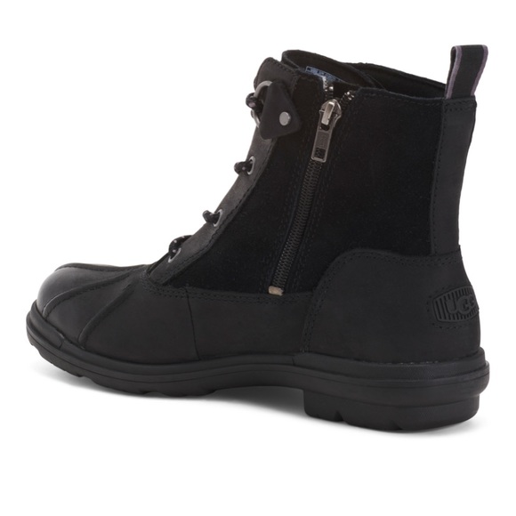 NWT UGG Leather Waterproof Boots with zipper and lace - Picture 8 of 16